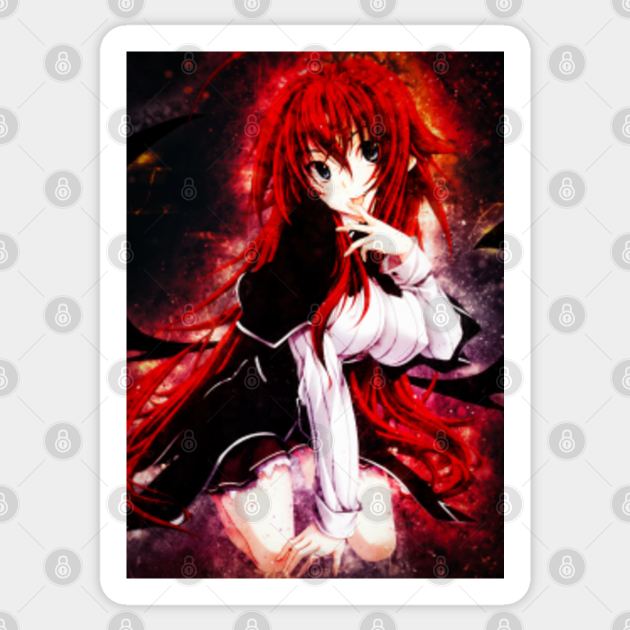 Rias Gremory High School Dxd Anime Sticker Teepublic 